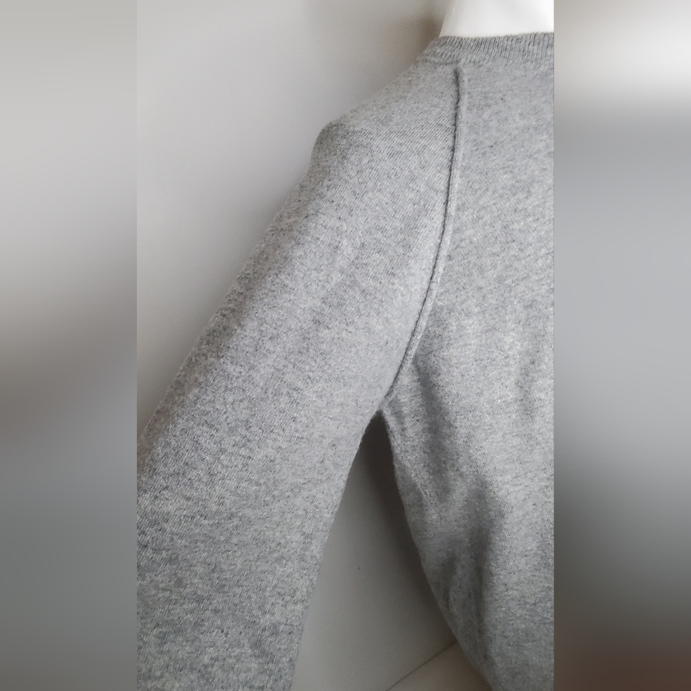Brunello Cucinelli -size 52/L - Luxury Elegant Gray Cashmere Sweater - Picture 5 of 10